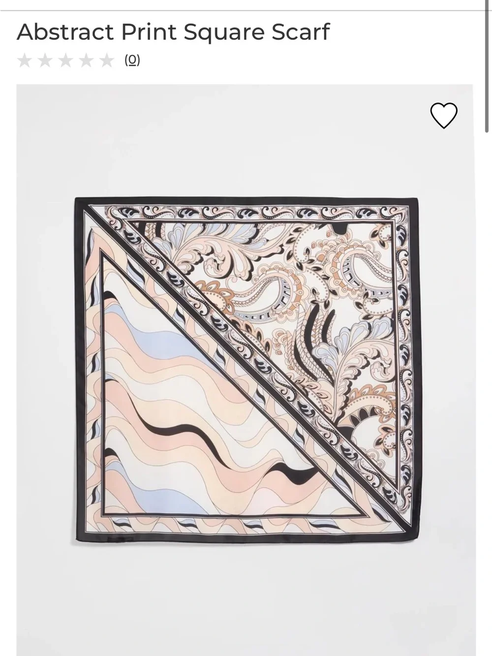 WHBM Abstract Print Square Scarf in Multi-Color